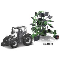 Bburago 1:? Valtra with Whirl Rake, code 31673 setrvačník