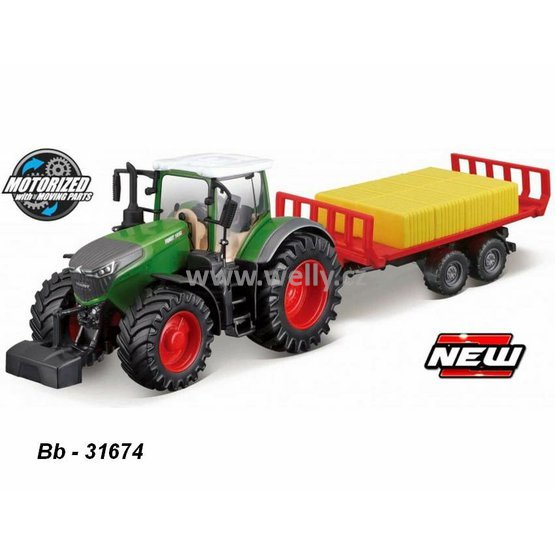 Bburago 1:? Fendt 1050 with Bale Trailer, code 31674 setrvačník