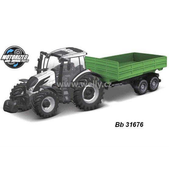 Bburago 1:? Valtra N174 with Tipping Trailer, code 31676 setrvačník