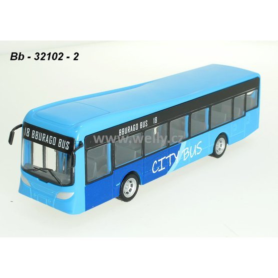 Bburago 1:?? City Bus blue (19 cm), code 32102, modely aut