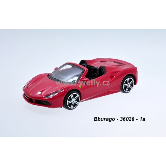 Bburago 1:43 Ferrari 488 Spider (red) - code Bburago 36100 modely aut