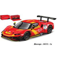 Bburago 1:43 Ferrari 296 GT3 LM 2022 No.71 (red) - code Bburago 36313, modely aut