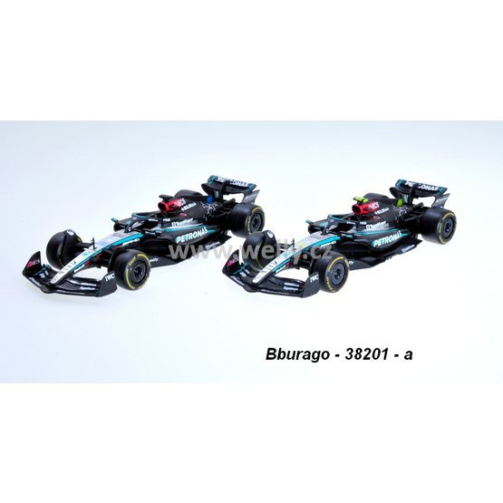 Bburago 1:43 Formule 1 Mercedes-Benz AMG W15 set 2 pcs 2024 , code 38201, nekatalogov