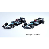 Bburago 1:43 Formule 1 Mercedes-Benz AMG W15 set 2 pcs 2024 , code 38201, nekatalogová pol
