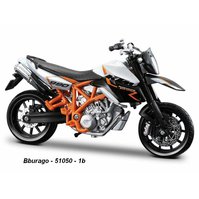 Bburago 1:18 KTM 990 Supermoto R (white/black) - code Bburago 51050, model motocyklu