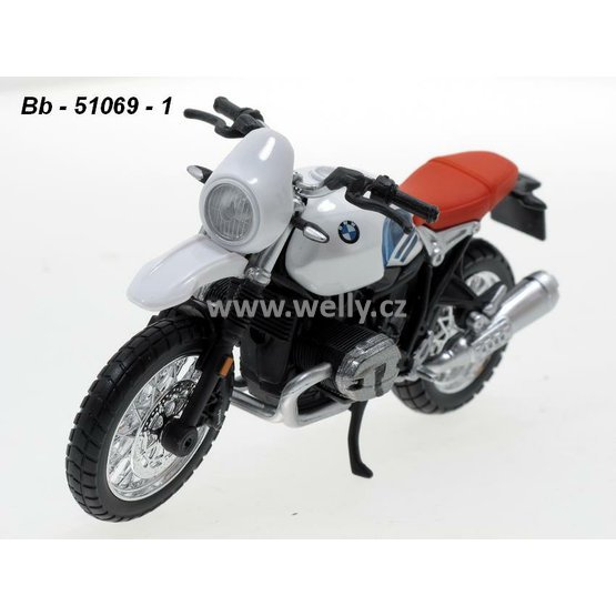 Bburago 1:18 BMW R nineT Urban GS (white) - code Bburago 51069, model motocyklu