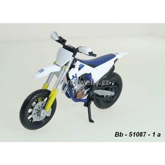 Bburago 1:18 Husqvarna FS 450 Supermoto (white) - code Bburago 51087, model motocyklu