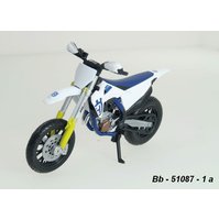 Bburago 1:18 Husqvarna FS 450 Supermoto (white) - code Bburago 51087, model motocyklu