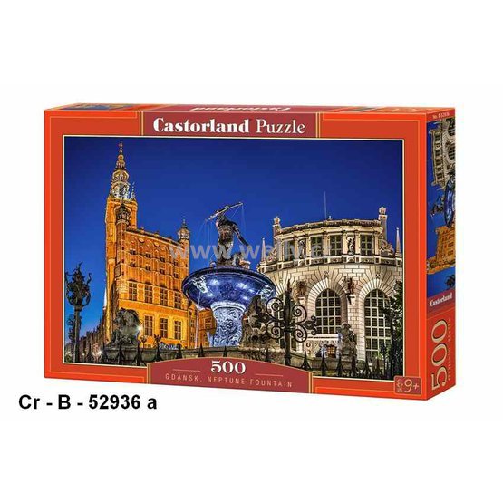 Castorland 500 Gdansk, Neptune Fountain - code Castorland B-52936, puzzle