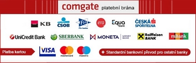 CZ/EU - Online platební brána ComGate – CZ platební karty, banky - EU platební karty v CZK (Nelze B2B)