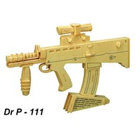 Dřevěné 3D puzzle Kit Carabine  L85A1 - hlavolam, prostorová dřevěná skládačka - code P111