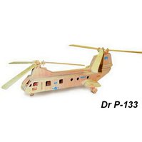 Dřevěné 3D Kit Sea-Driver Aerotransp. - hlavolam, prostorová dřevěná skládačka - code P133