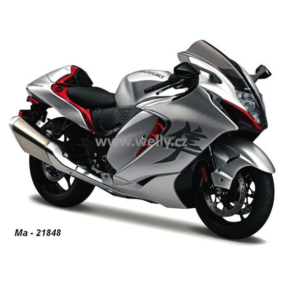 Maisto 1:12 Suzuki HAYABUSA 2021 (silver) - code Maisto 21848, model motocyklu