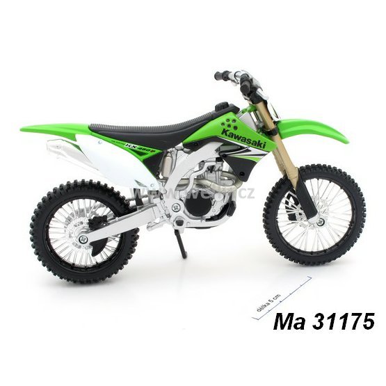 Maisto 1:12 Kawasaki KX 450 F (green) - code Maisto 31175, model motocyklu