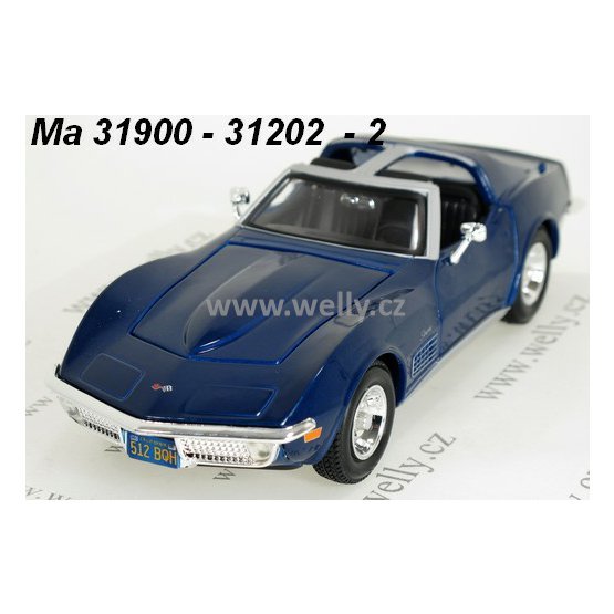 Maisto 1:24 Chevrolet 1970 Covette (met. blue) - code Maisto 31202, modely aut