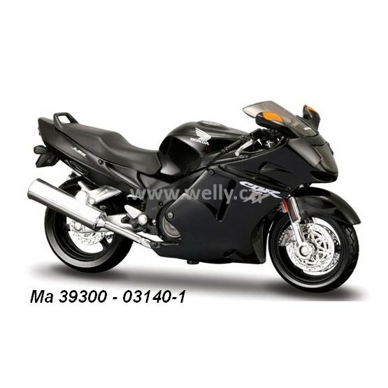 Maisto 1:18 Honda CBR 1100XX (black) - code Maisto 03140, model motocyklu