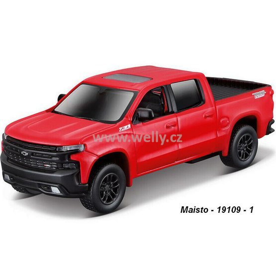 Maisto 1:34-39 Chevrolet Silverado Z71 2019 (red) - code Maisto 21001-19109, pull-back