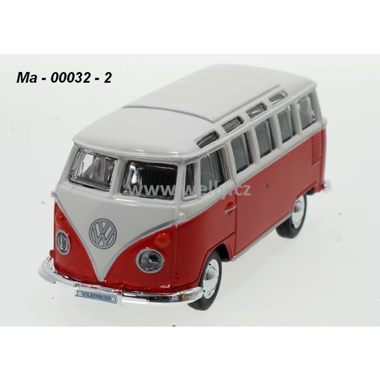 Maisto 1:34-39 Volkswagen Van Samba (red) - code Maisto 21001-00032, pull-back
