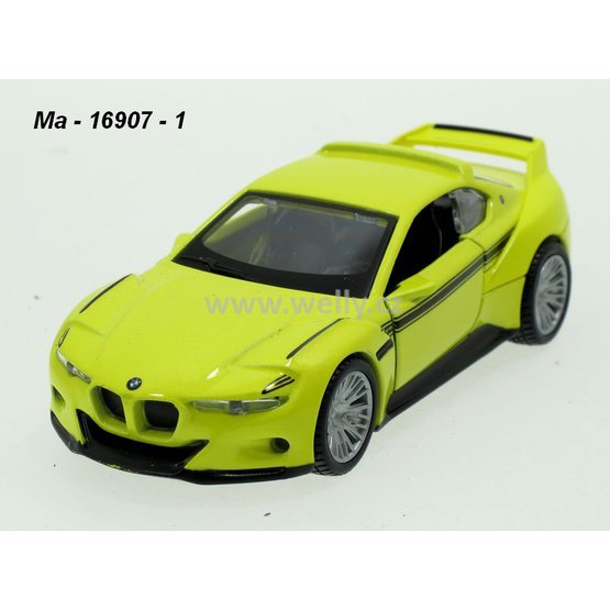 Maisto 1:34-39 BMW 3.0 CSL Hommage (yellow) - code Maisto 21001-16907, pull-back