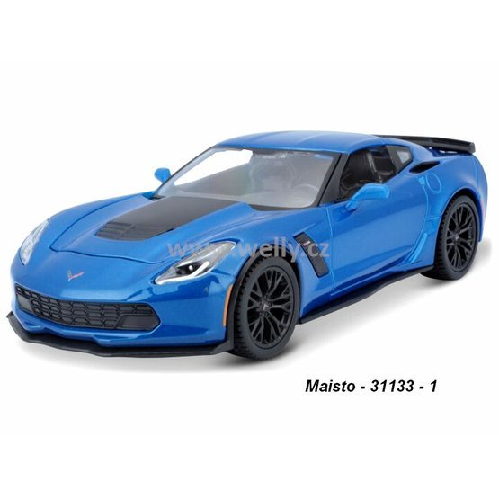 Maisto 1:24 Chevrolet 2015 Covette Z06 (met. blue) - code Maisto 31133, modely aut