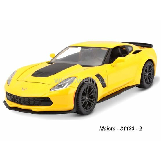 Maisto 1:24 Chevrolet 2015 Covette Z06 (yellow) - code Maisto 31133, modely aut