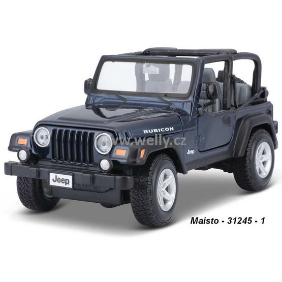 Maisto 1:27 Jeep Wrangler Rubicon (met.blue) - code Maisto 31245, modely aut