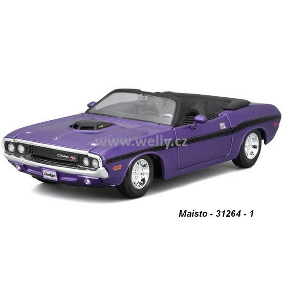 Maisto 1:24 Dodge 1970 Challenger R/T Convertible (met. purple) - code Maisto 31264