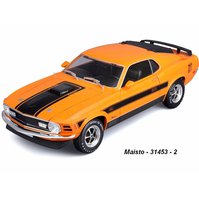 Maisto 1:18 Ford 1970 Mustang Mach 1 (orange) - code Maisto 31453, modely aut