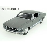 Maisto 1:24 Ford 1967 Mustang GT (grey) - code Maisto 31260, modely aut