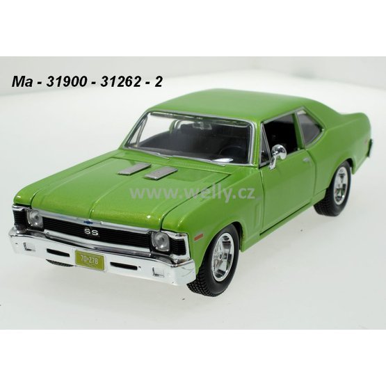 Maisto 1:24 Chevrolet Nova S 1970 (green) - code Maisto 31262, modely aut