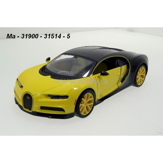 Maisto 1:24 Bugatti Chiron (yellow) - code Maisto 31514, modely aut