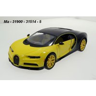 Maisto 1:24 Bugatti Chiron (yellow) - code Maisto 31514, modely aut