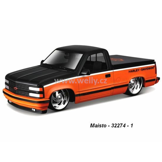 Maisto 1:24 H-D Chevrolet 454 SS Pick-up 1993 (black/orange) code Maisto 32274