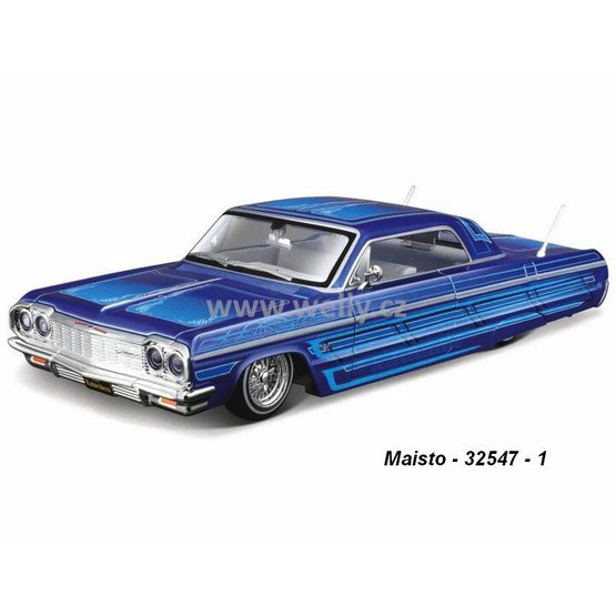 Maisto 1:24 Chevrolet Impala SS 1964 (blue) - code Maisto 32547, modely aut