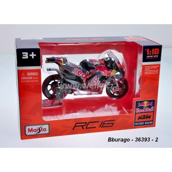 Maisto 1:18 KTM RC16 Red Bull No.43 Jack Miller 2023 - code Maisto 36393