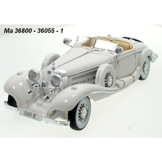 Maisto 1:18 Mercedes-Benz 500 K 1936 Typ Specialroadster (white) - code Maisto 36055