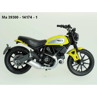 Maisto 1:18 Ducati Scrambler (yellow) - code Maisto 14174, model motocyklu