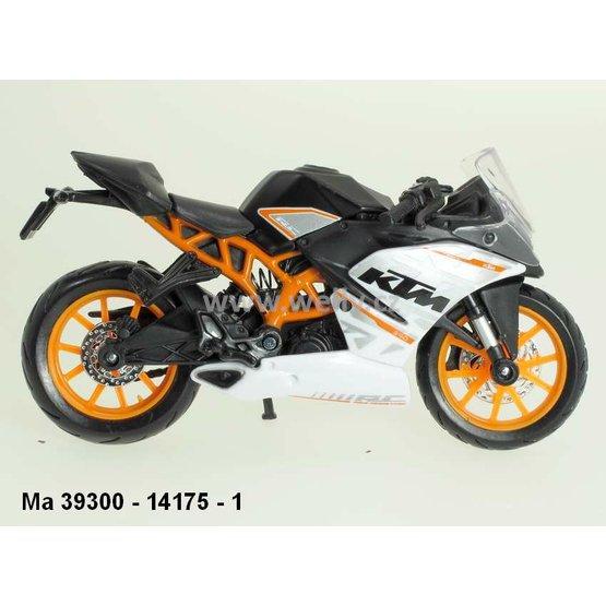 Maisto 1:18 KTM RC 390 (black/white) - code Maisto 14175, model motocyklu