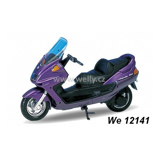 Welly 1:18 Yamaha 1999 Majesty YP 250 DX (purple) - code Welly 12141, model motocyklu