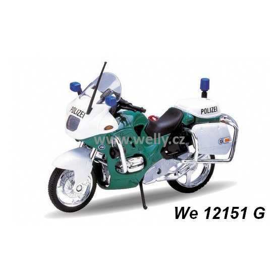 Welly 1:18 BMW R1100 RT Polizei (green) - code Welly 12151G, model motocyklu