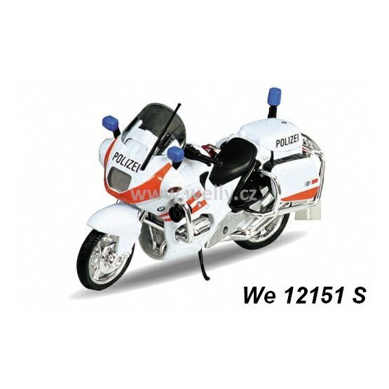 Welly 1:18 BMW R1100 RT Polizei (white) - code Welly 12151S, model motocyklu