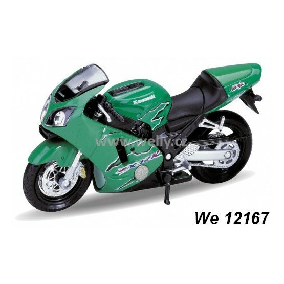 Welly 1:18 Kawasaki 2001 Ninja ZX-12 R (green) - code Welly 12167, model motocyklu