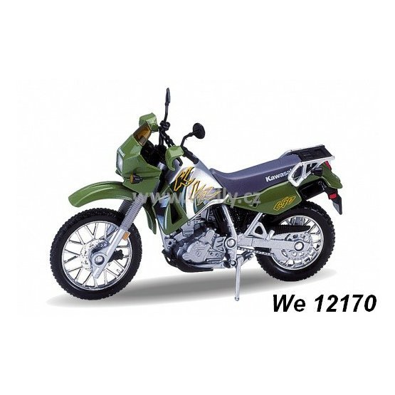 Welly 1:18 Kawasaki 2002 KLR 650 (green) - code Welly 12170, model motocyklu
