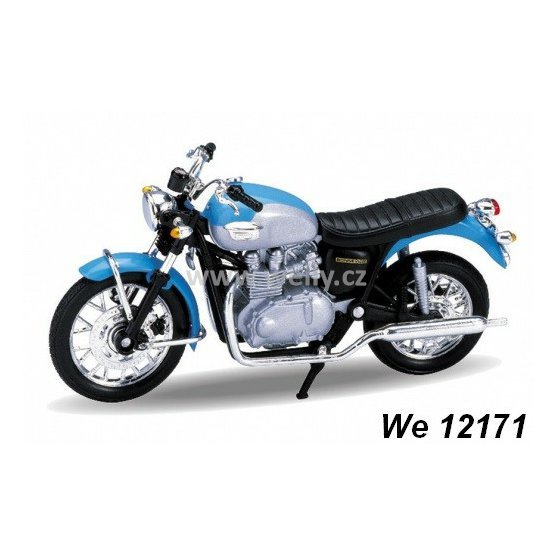 Welly 1:18 Triumph 2002 Bonneville  (blue) - code Welly 12171, model motocyklu