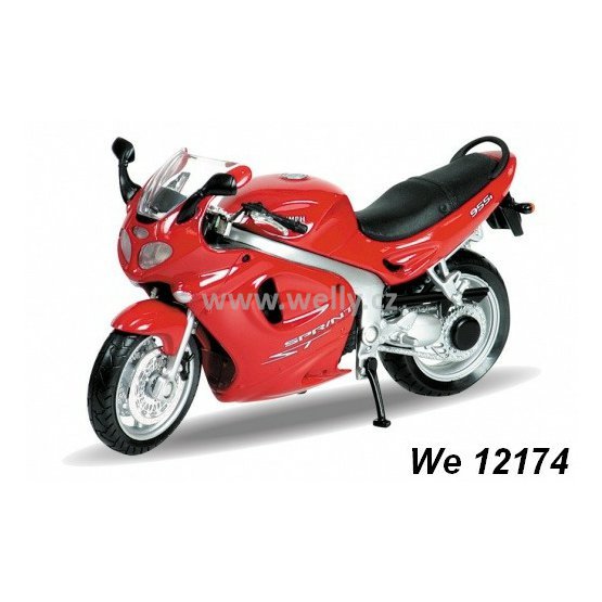 Welly 1:18 Triumph 2002 Sprint ST (red) - code Welly 12174, model motocyklu