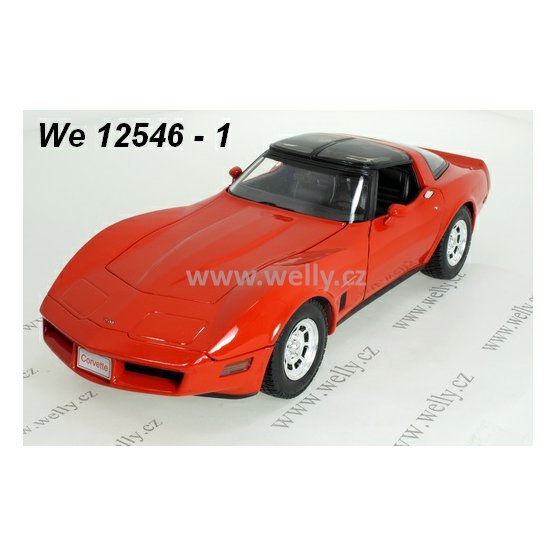 Welly 1:18 Chevrolet 1982 Corvette Coupe (red) - code Welly 12546, modely aut