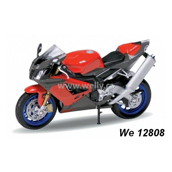 Welly 1:18 Aprilia RSV 1000 R (red) - code Welly 12808, model motocyklu