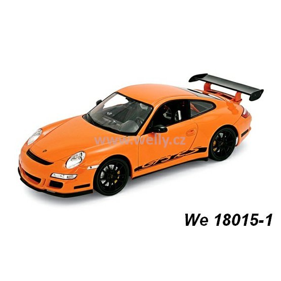 Welly 1:18 Porsche 911 (997) GT3 RS (orange) - code Welly 18015, modely aut