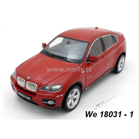 Welly 1:18 BMW X 6 (red) - code Welly 18031, modely aut