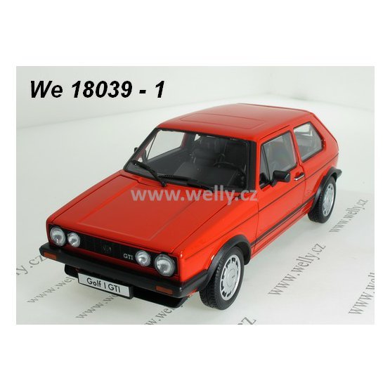 Welly 1:18 Volkswagen Golf I GTI (red) - code Welly 18039, modely aut
